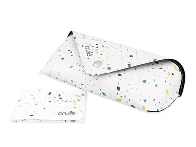 Glasses
case Crullé with cleaning cloth - Stardust