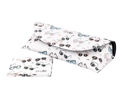 Glasses case Crullé with cleaning cloth - Witty Glasses 
